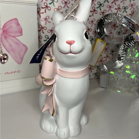 Pink bow Easter bunny - Picture 4 of 5